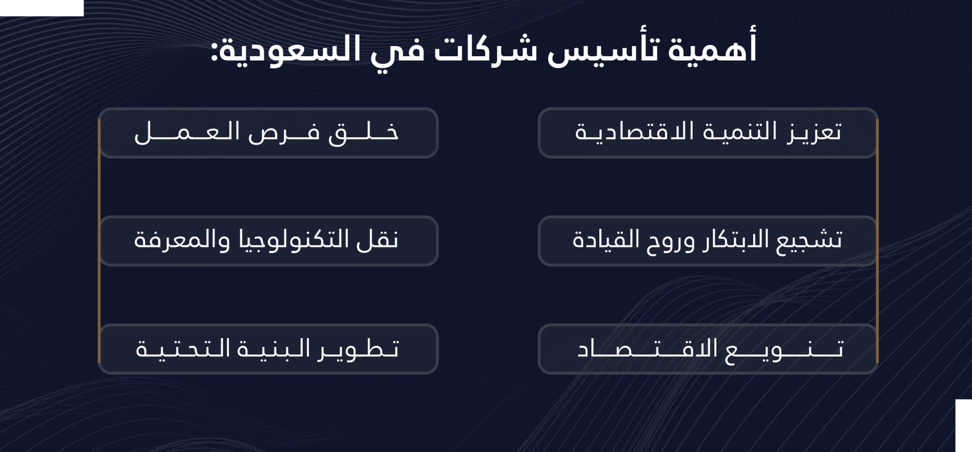 أهمية تأسيس شركة في السعودية