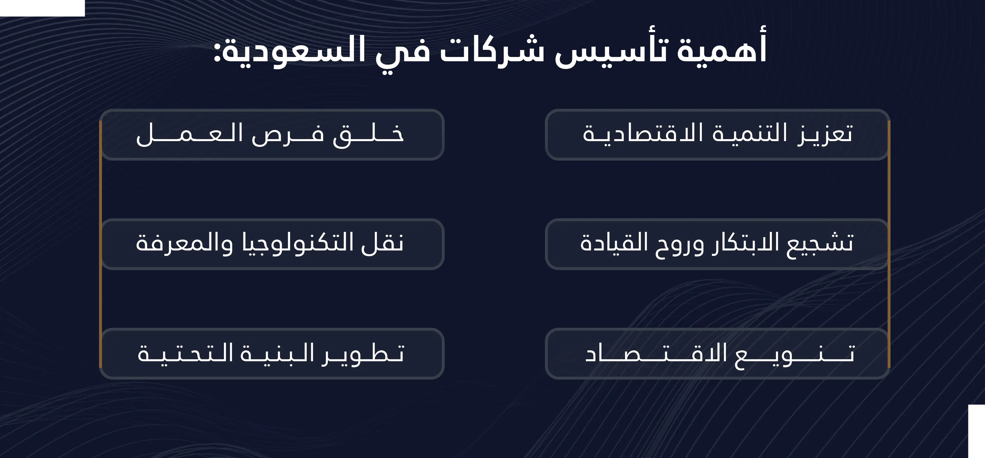 أهمية تأسيس شركة في السعودية