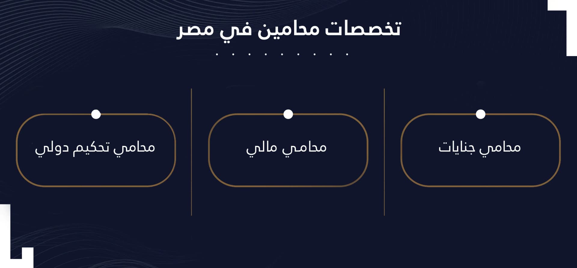 تخصصات المحامين في مصر