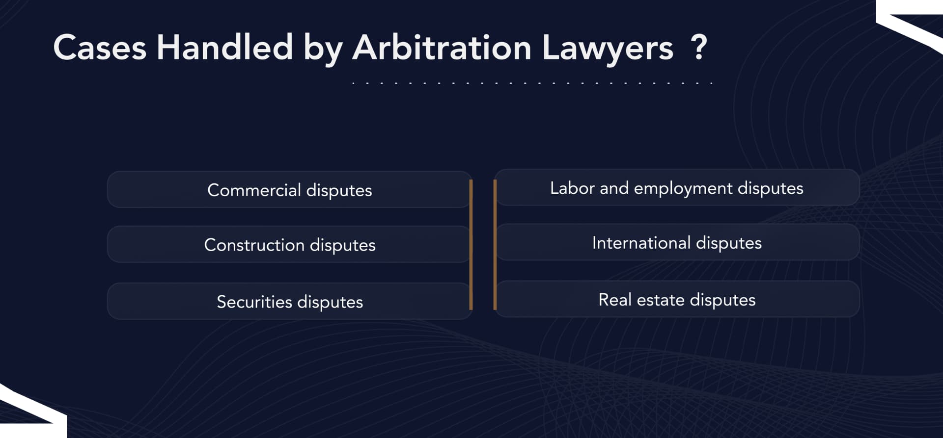 best Arbitration lawyers